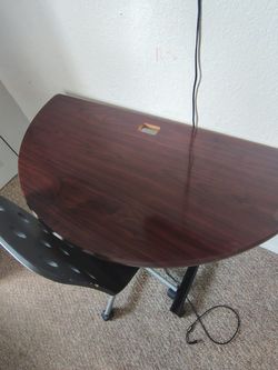 Desk with a chair