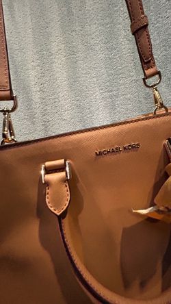 Michael Kors Tan Leather Satchel Bag
