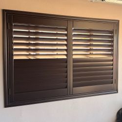 REAL WOOD & LIFETIME WARRANTY, Custom Interior Shutters, Plantation Shutters, Window Treatments, Window Coverings, Persianas de Madera