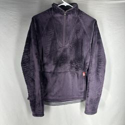 The North Face Osito Quarter Zip Fleece Pullover Dark Plumb Purple Size S/P