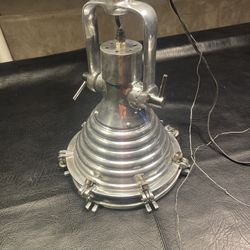 Vintage Nautical Stainless Cargo Pendant Light With Extension Rods
