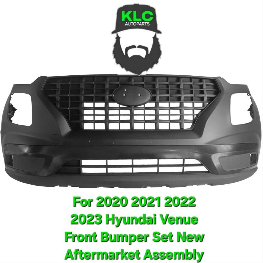 For 2020 2021 2022 2023 Hyundai Venue Front Bumper Set New Aftermarket Assembly