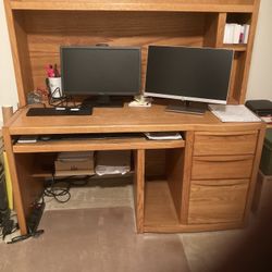 Oak Computer Desk
