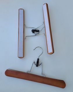 Wood Garment Slacks Hangars