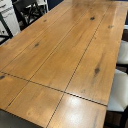 Large Dining Table & Chairs