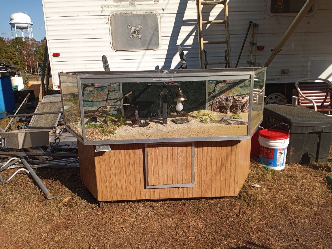 124 Gallon reptile terrarium