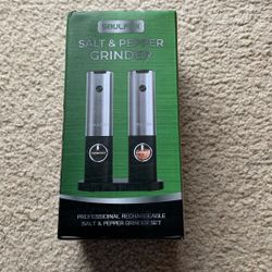 Professional rechargeable salt & Pepper  grinder set