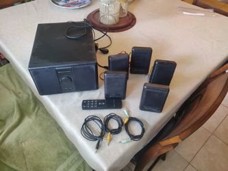 5.1 Surround Sound Speaker System For PC With Powered Subwoofer