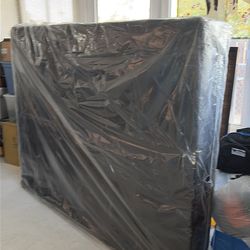 Queen size box frame bed