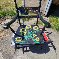 Hand Painted ROCKING chair 