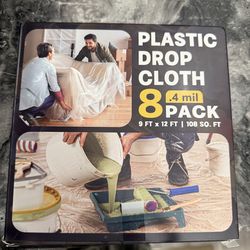 Plastic drop cloth 8 pack