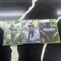 XBOX 360 Call Of Duty Games 