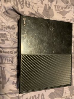 Microsoft Xbox One Console, specifically the original Model 1540 remote and 3 games