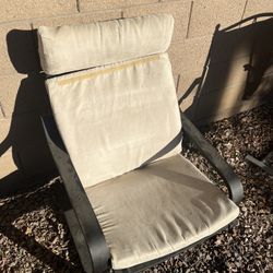 Beige Slingback Chair 