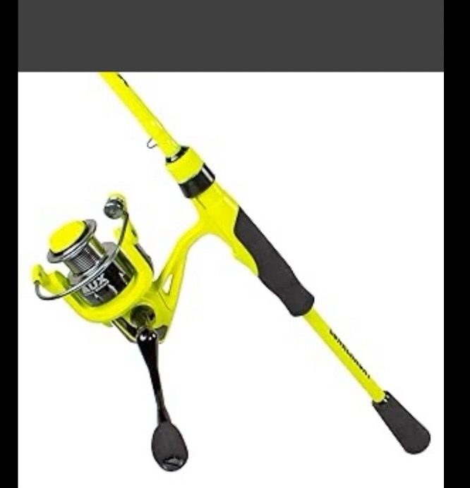 New Lunkerhunt Aux Spinning Reel Combo | Medium Heavy Spinning Rod Combo | Yellow Lunkerhunt AUX Spinning Reel Combo — Brand New — (Charlottesville,
