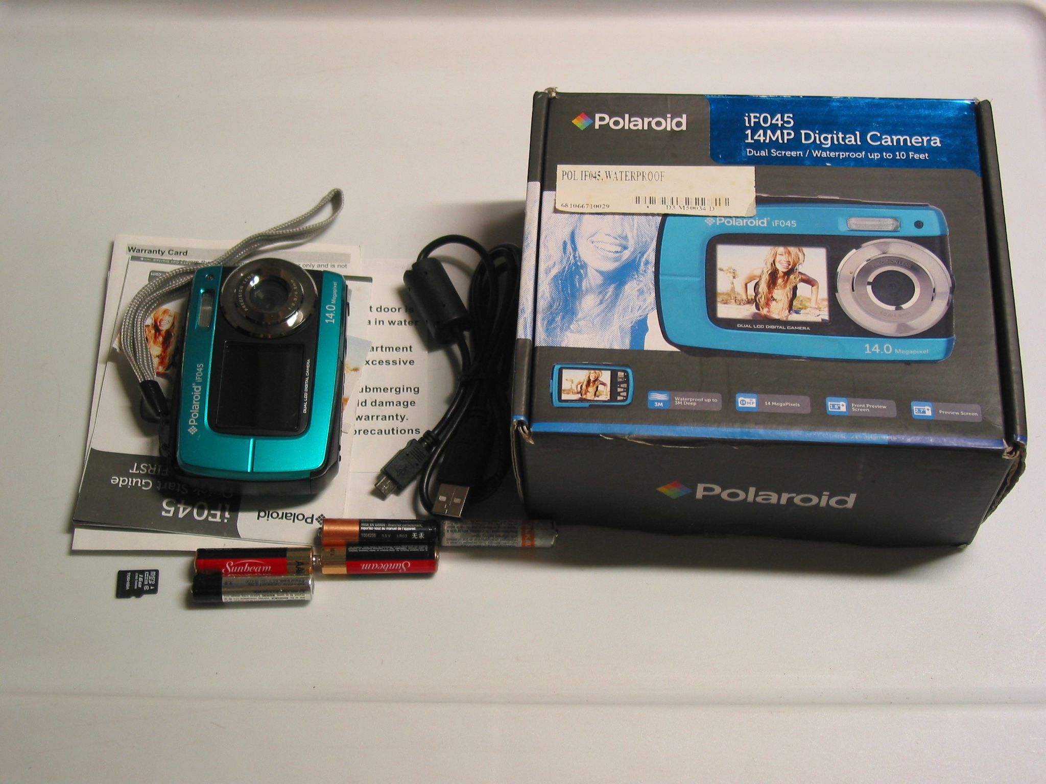 Polaroid iF045 14MP Digital Still Photo Camera HD video camcorder w/Dual Screen 10ft Waterproof