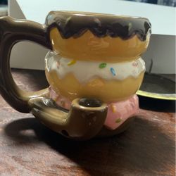 Premium Donut Coffe Cup Wake And Bake 