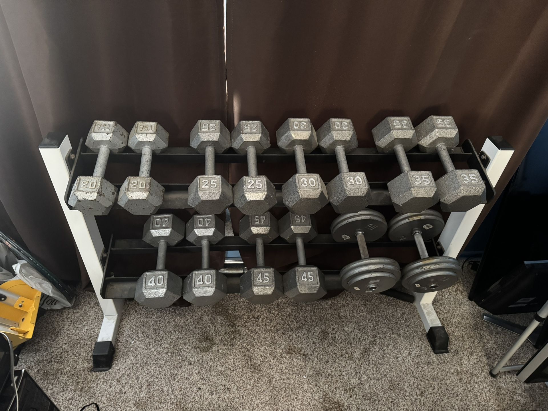 Dumbbells With Rack