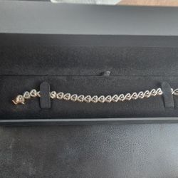 14k White Gold Tenis Bracelet 