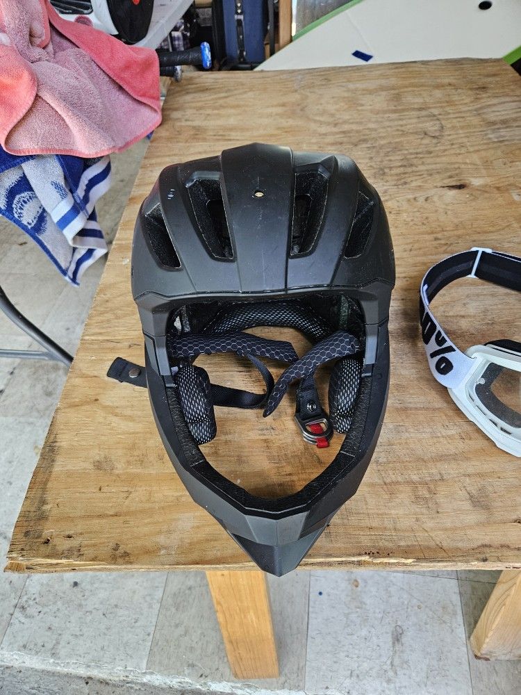 BMX HELMET/ GLASSES