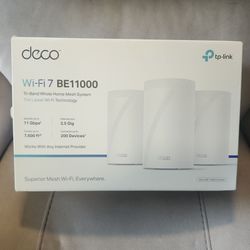 3 Routers - Tp link Be11000 for large area internet