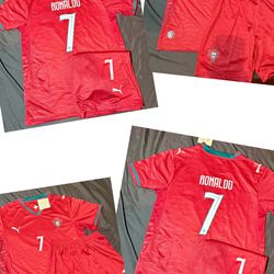 Soccer  kids sizes Ronaldo Portugal home world cup 2026 kids and adults Jerseys jersey Ronaldo futbol Portugal 🇵🇹 Messi Argentina set Ronaldosizes22