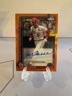 2025 Topps Chrome - Joe Torre #CLA-JT Orange Refractor Auto /25