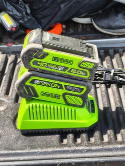 40 volt g-max battery 2+charger