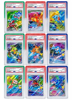 PSA 10 Pokémon First Partner Illus Coll Ser 1 Complete Set of 9