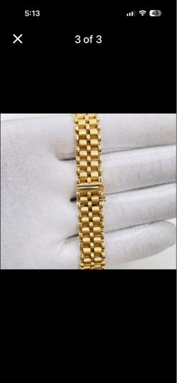 Solid 14k Rolex style bracelet o