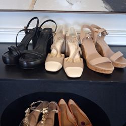 Women's Heels, Pumps, Flats Etc ALL NEW Size 8 Take ALL FOR $85