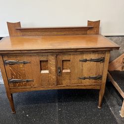 Arts and Crafts Rift Cut Oak Sideboard - 48" wide x 22" deep