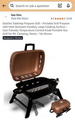 Portable propane grill — new in box