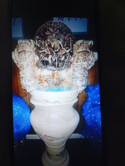 Aztec Water Fountain 3pc Almost 5 1/2 Feet Tall