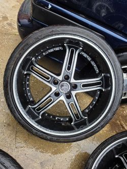 5 - 20 inch rims wheels 5x112 w new tires
