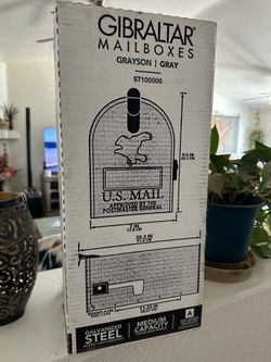 Mailbox post and box