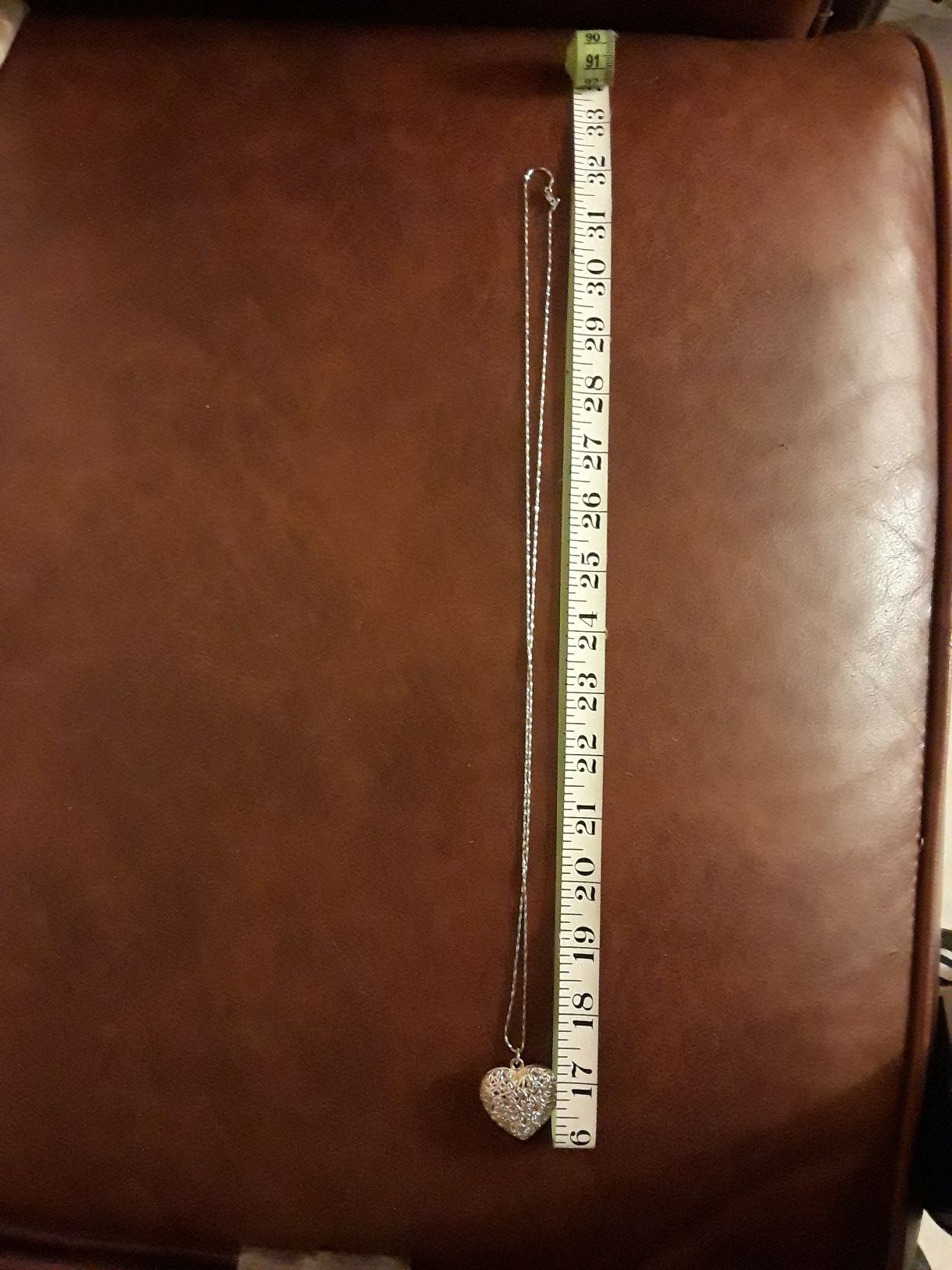 Cadena y pendiente de plata
