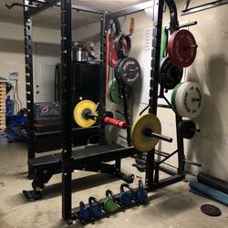Squat Rack, Full Rack, Bench Press, Pull-up Bar