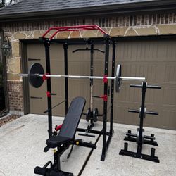 Squat Rack Bench And Barbell Set New In The Box ✅📦