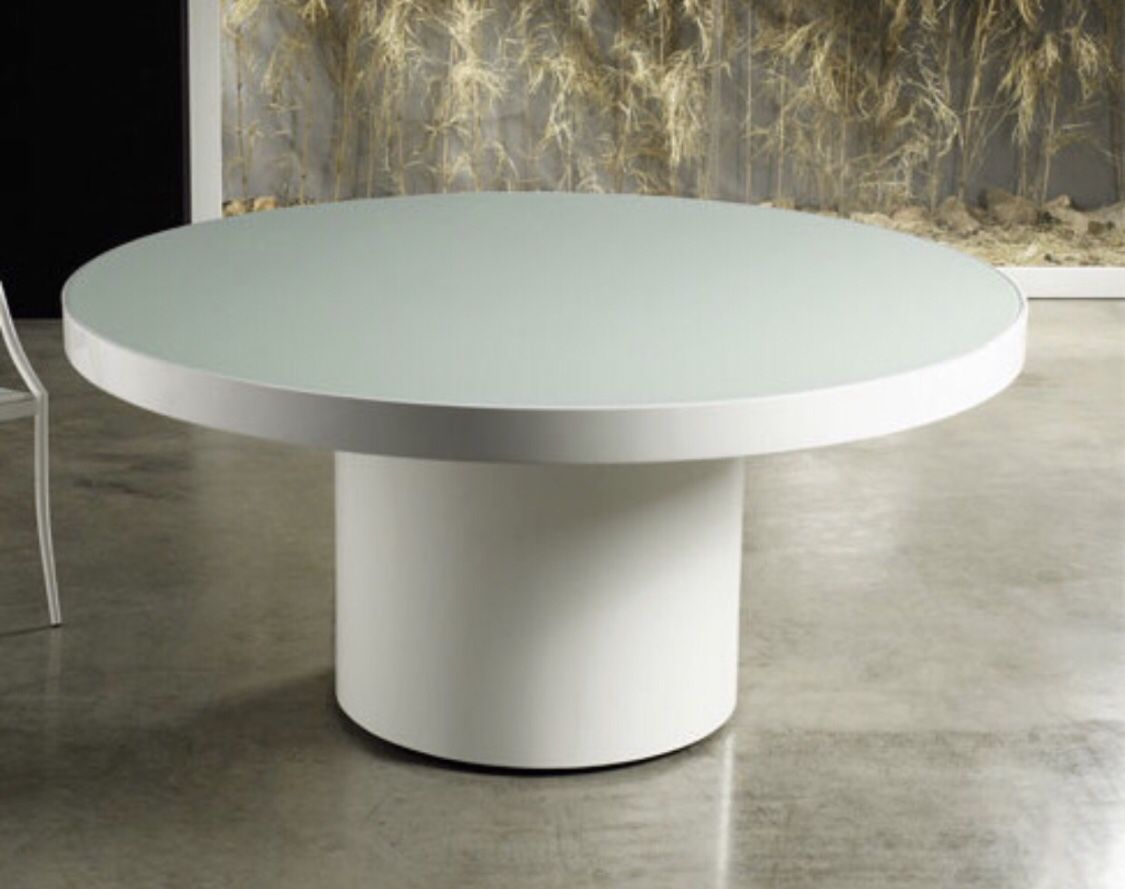 Stunning White Round Table