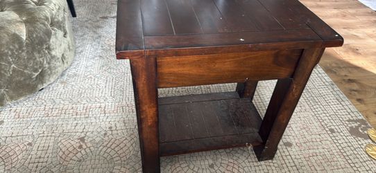 Dark Brown Side/ End Wooden Table