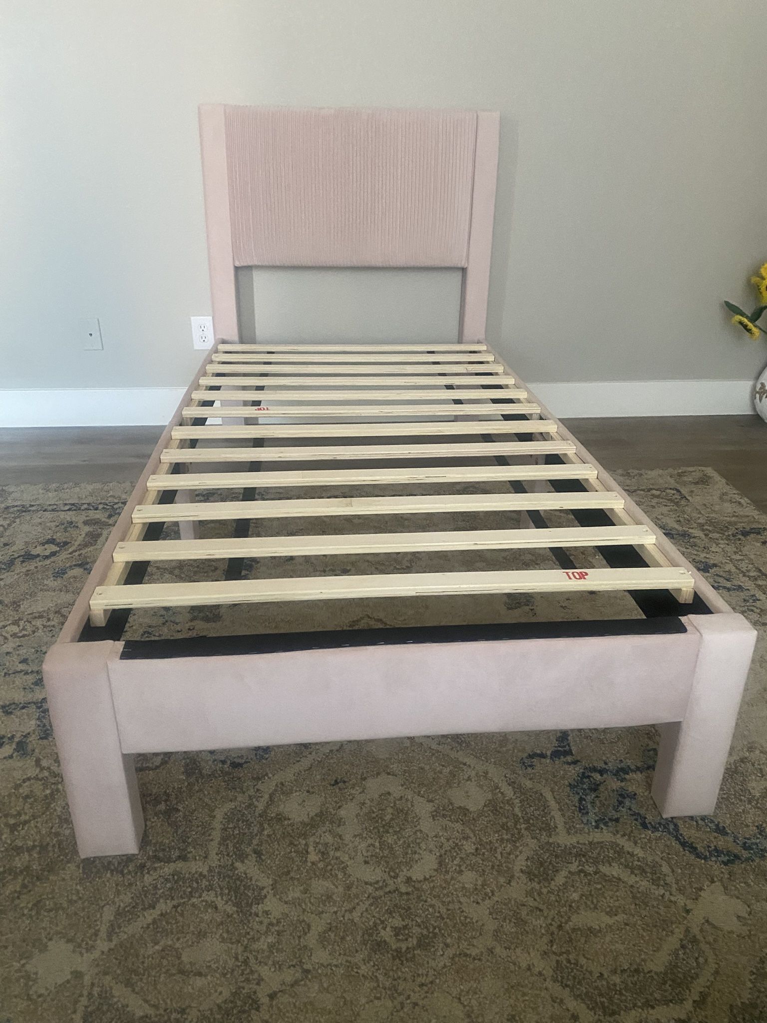 Pink Twin Size Bed Frame 