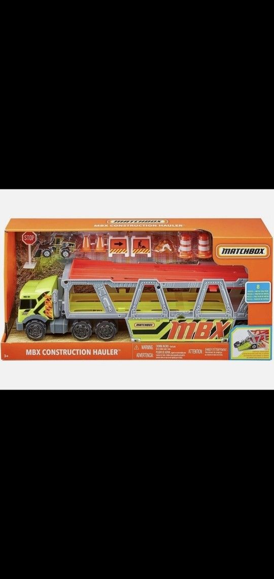 Brand new matchbox MBX Construction Hauler 10 piece Toy set