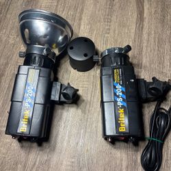 2 Britek PS-200 H Professional Studio Flash TESTED