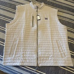 Johnnie-O Crosswind Vest University of Washington - NEW, Never Worn