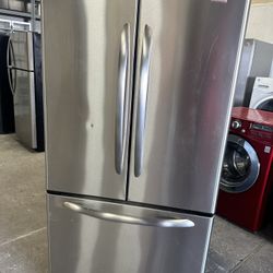 Kenmore stainless steel French door water ice inside can deliver