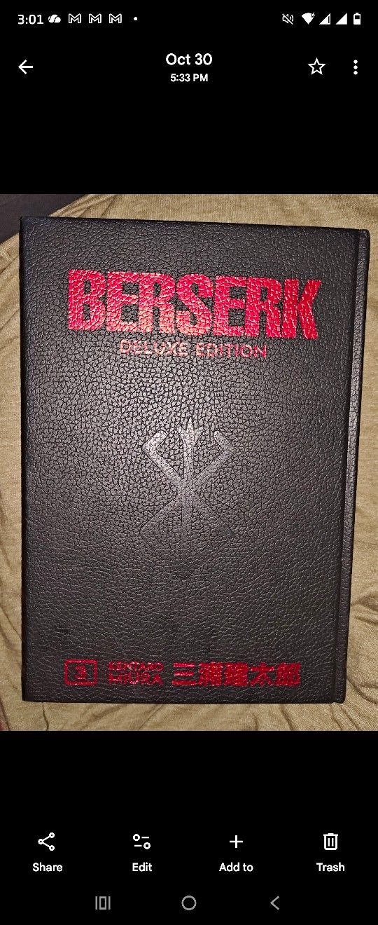 $30$ Or Trade ///For PS3 CONTROLLER ++±+***"_7Manga , BERSERK Deluxe Edition Book 3