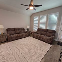 2 Powered Recliner Couches For Sale