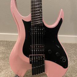 GTRS W800 Headless Guitar With Built-in Effects - Pink