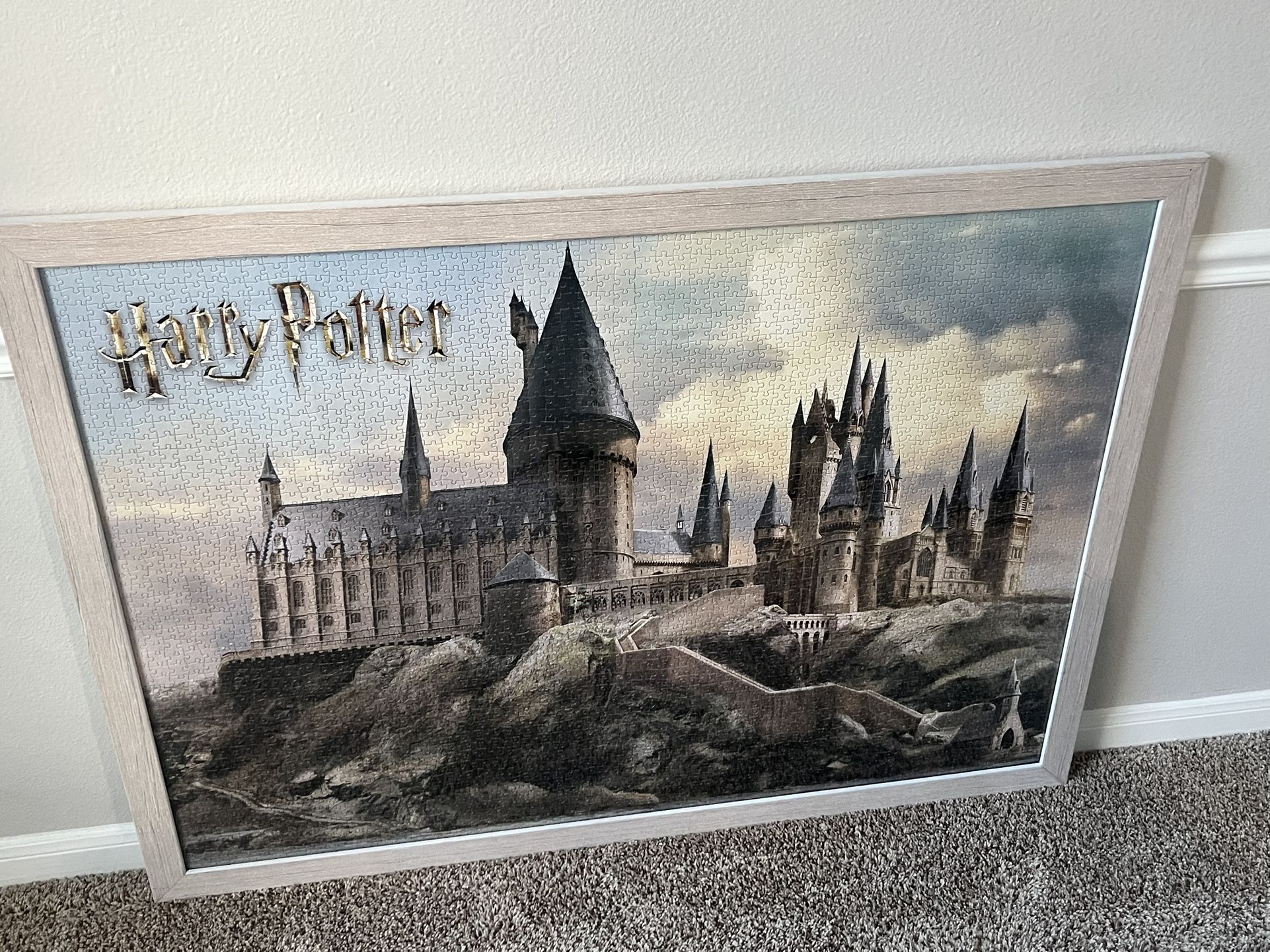 Harry Potter Hogwarts Castle Framed Puzzle (Aaron Brothers Frame)